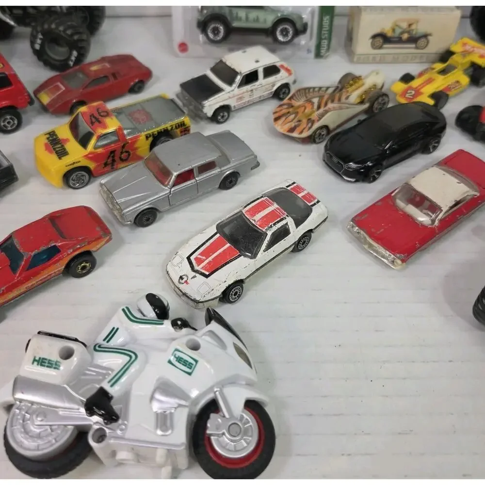 20 Pc Toy Car Lot Monster Jam Hot Wheels Hess Majorette Sonic Flashers Zylmex